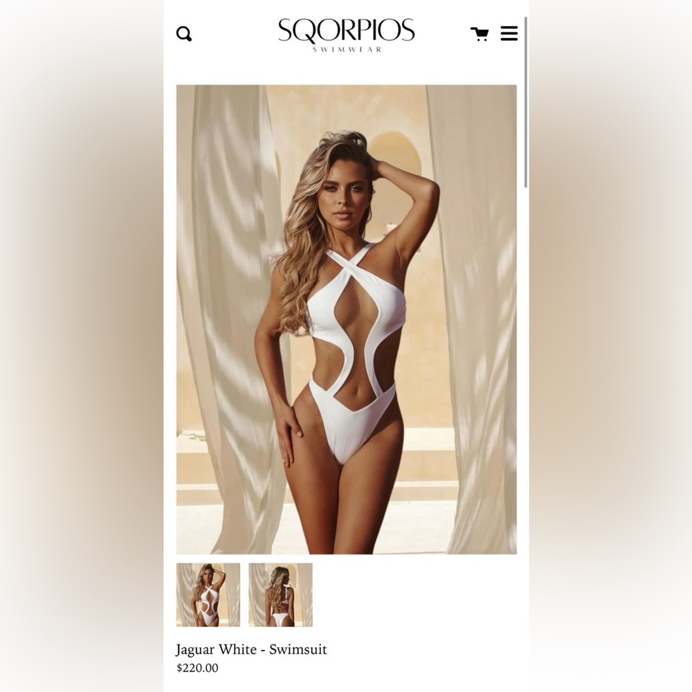 NTW Sqorpios Sexy White Swimsuit
